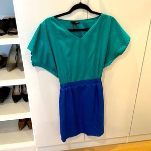 Aqua Green and Blue Dress
